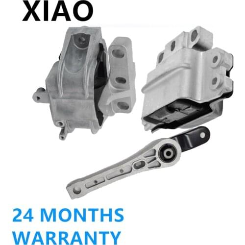 1K0199262 3PCS Engine Support Gearbox Motor Mount Set For Audi A3 S3 For VW Golf Jetta Touran For Skoda 1K0199555BC 1K0199555AK
