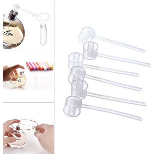 5pcs/lot Portable Perfume Refill Tools Perfume Diffuser Clear Funnels Cosmetic Tool Easy Refill Pump for Sample Perfume Bottle