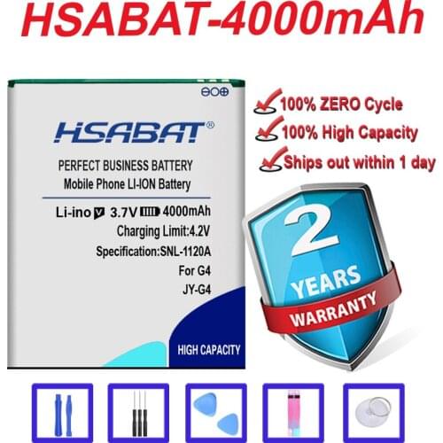 HSABAT 4000mAh JY-G4 Battery for jiayu G4 Battery G4c G4T G4S JY-G4 G5 G5S Batteries