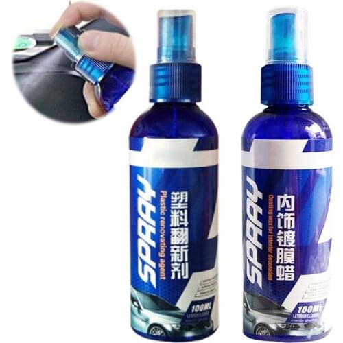 Automotive Plastic Parts Refurbishment Agent / Interior Coating Wax Anti Scratch Hydrophobic Polish Nano Coating Agent