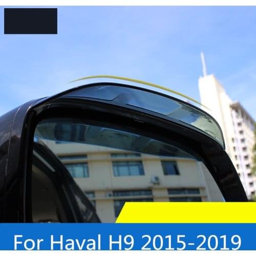 For Haval H9 2015-2019 Car rearview mirror rain eyebrow PC material mirror rain eyebrow car decoration accessories