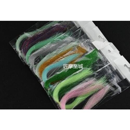 Fishing Line Crystal Flash Fly Tying Material Holographic Fishing Lure Tying Making