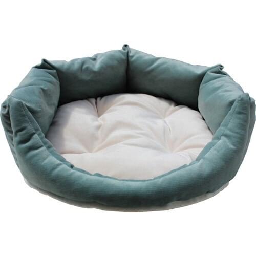 Tulyano Cat & Dog Bed 60x60x23 cm Water Green