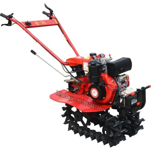 Micro-tiller,Multi-function agricultural machine,double-chain track wasteland reclamation machine/Crawler household cultivator