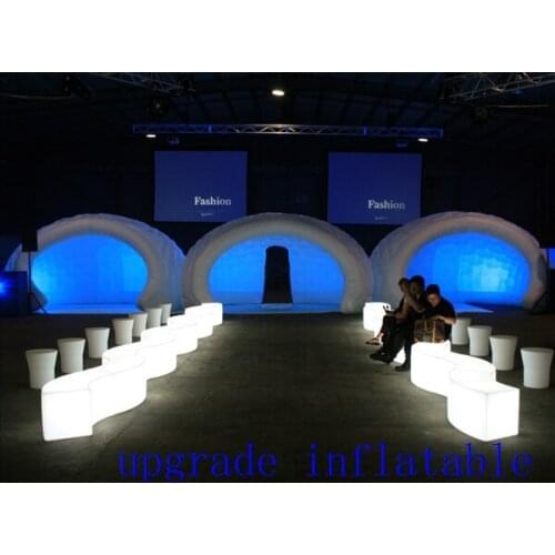 Luna shape inflatable pob structure,beautiful led lighting inflatable bar luna tent for event party and wedding