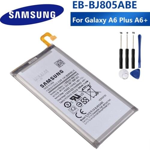 Original Samsung Battery EB-BJ805ABE For Samsung Galaxy A6 Plus A6+ A605 J6+ J805 Battery 3500mAh