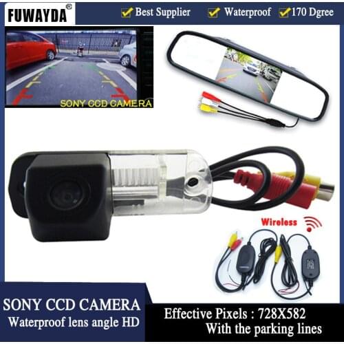 FUWAYDA 4.3" LCD Parking Monitor+Car Rearview Camera for Benz C-Class W203 E-Class W211 CLS-Class 300 W219 R350 R500 ML350