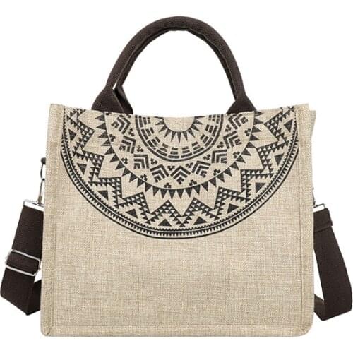 Simple Fashion Large-capacity Handbag For Ladies Vintage Tote For Female Portable Crossbody Ethnic Style Straw Bags /DSMA005