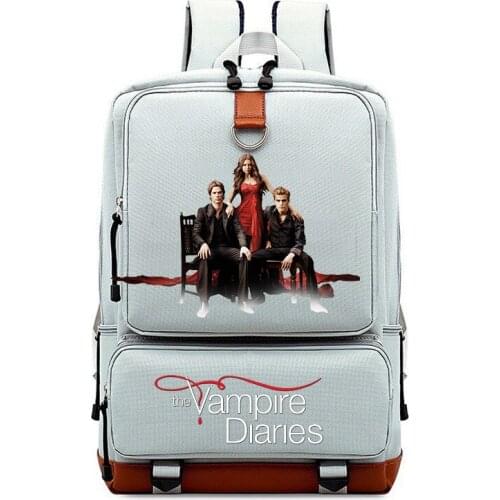 Vampire Diaries Backpack For Boys Girls Travel Shoulder Backpack Men Women Large Capacity Daily Bookbag Mochila