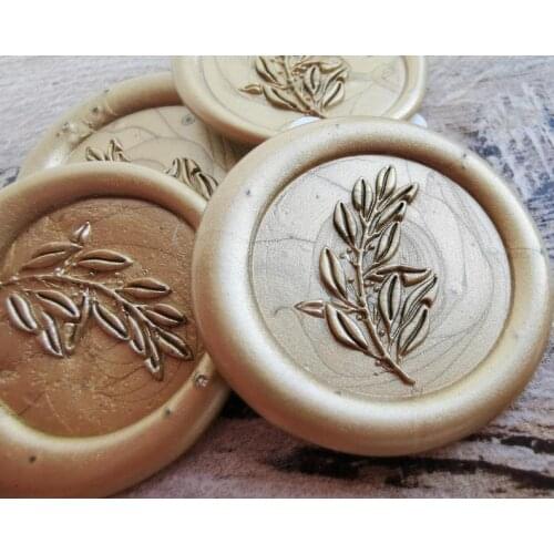 Laurel Self Adhesive Wax Seals, Wax Seal Stickers, Envelope Wax Seals, Peel and Stick Wax Seals