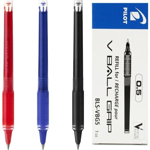 6pcs/Lot PILOT BLS-VBG5 V Ball GRIP Ballpoint Pen Refill 0.5mm Black Blue Red for Pilot Roller Ball Pens School Stationery