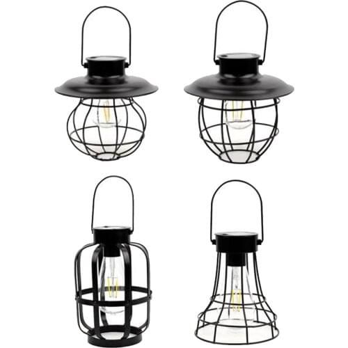 Solar Lantern Lamp Hanging Garden Warm LEDs Lights for Yard Pathway Terrace