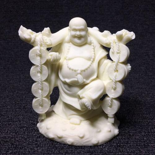 Fortune Maitreya Lucky Statue Modern art crafts Chinese Buddha Statue Home living room bedroom office decoration statue