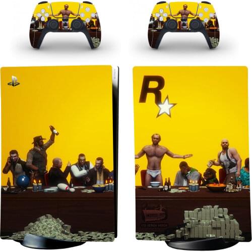 The Personality Style PS5 Digital Edition Skin Sticker for Playstation 5 Console & 2 Controllers Decal Vinyl Protective Skins 1