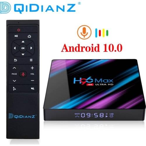 Android 10 H96 MAX RK3318 Smart TV Box 2.4G&5G Wifi BT4.0 H96Max Media player Google Voice Assistant