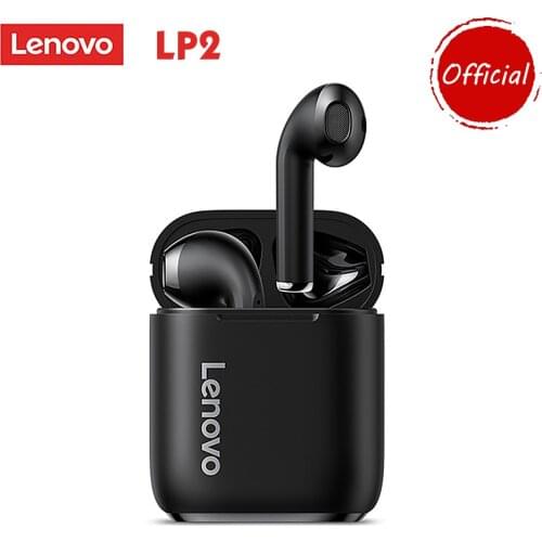 Lenovo LP2 TWS Earbuds Bluetooth 5.0 True Wireless Headphones Touch Control Sport Headset IPX5 Sweatproof Earphones with Mic NEW