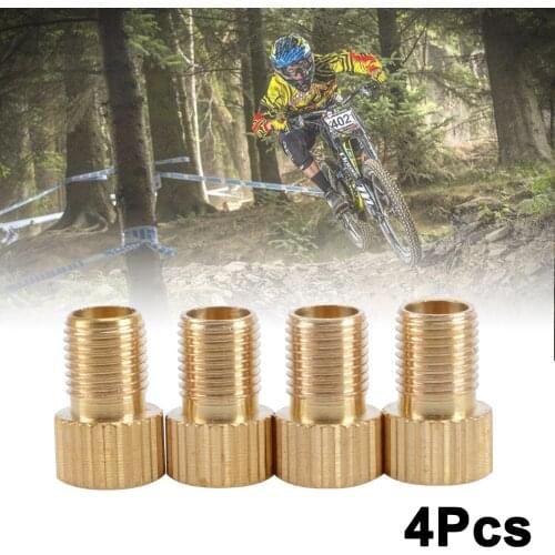 4Pcs Presta to Schrader Bicycle Bike Tire Pump Tube Converter Adapter Cycling Accessories Tools