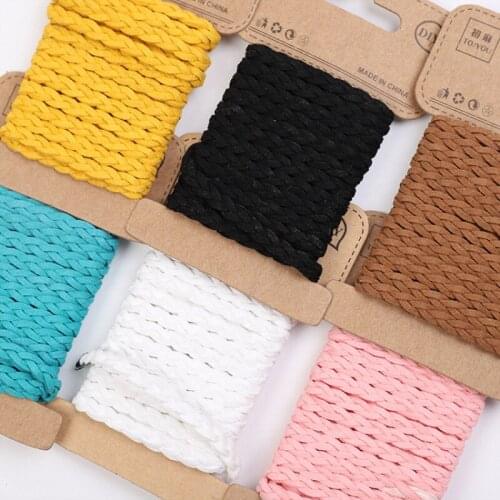 Cheerbow 3Yards Korean Velvet Leather Cords For Crafts Braided Rope DIY Bracelet Nacklace Handmade Jewelry Making Accessories