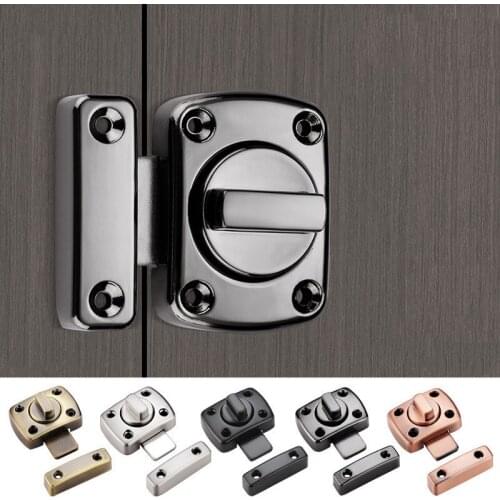 1PCS Zinc Alloy Door Latch Universal Security Sliding Pull Cabinet Door Lock Red Green Bronze Gate Bolt Furniture Hardware