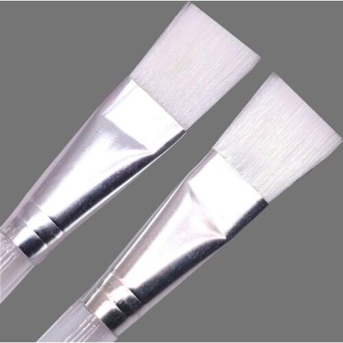 10 Pcs Watercolor Paint Brush Transparent Color Flat Tip Watercolor Painting Brush Pen For School Stationery Art Supplies