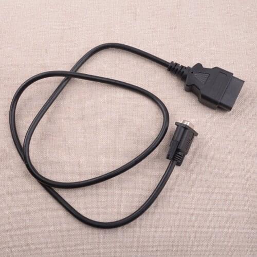 16 Pin OBD2 to RS232 DB9 9 Pin Car Diagnostic Interface Adapter Connector Cable Line 110 cm Universal