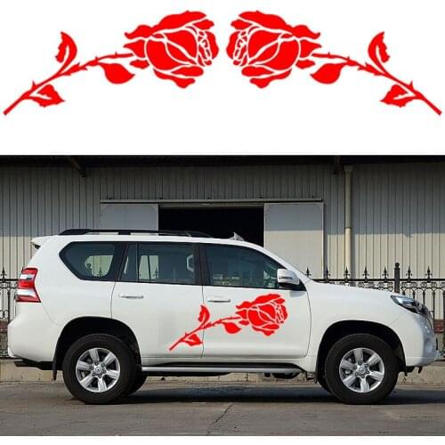 2 X Rose Motorhome Caravan Travel Trailer Campervan Kit Decals Vinyl Car Sticker SUV One For Each Side