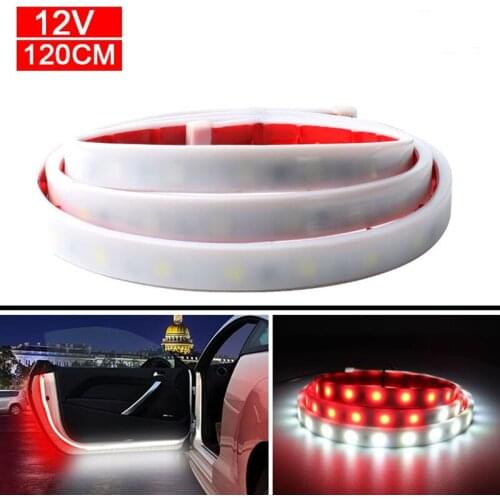 2020 new 29W 2PCS Car Door LED Anti-Collision Welcome Lights Strip Strobe Flashing Warning Lamp