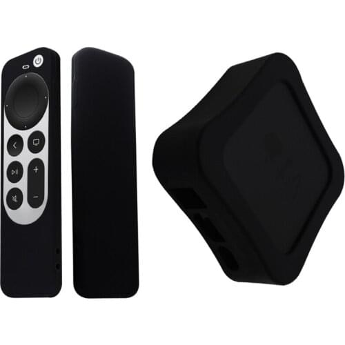 Suitable for -Apple TV 4K Remote Control Silicone Protective Cover All-inclusive Drop-proof Shockproof and Dust-proof