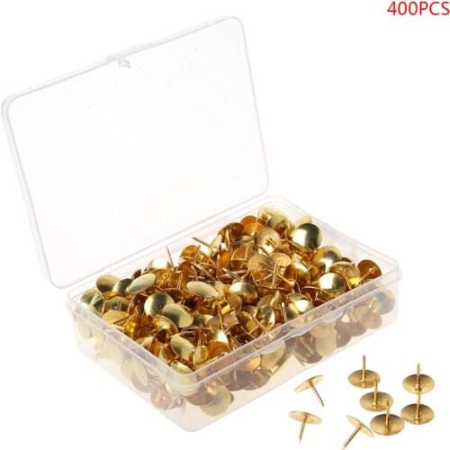 400pcs Metal Thumbtack Drawing Pins Pushpin Cork Board Photo Wall Map Markers PXPA
