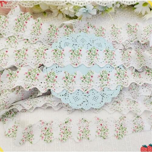 5 Meters 6.5cm/2.6'' Pure White Cotton Cloth Lace Fabric DIY Sewing Lace Accessories