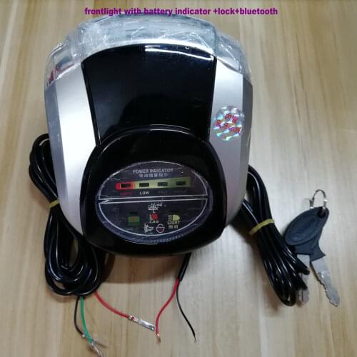 60v/48v Battery Level/Power Indicator+Frontlight+Bluetooth+Lock/Key for Electric Tricycle Scooter DIY Part Ebike Accessory