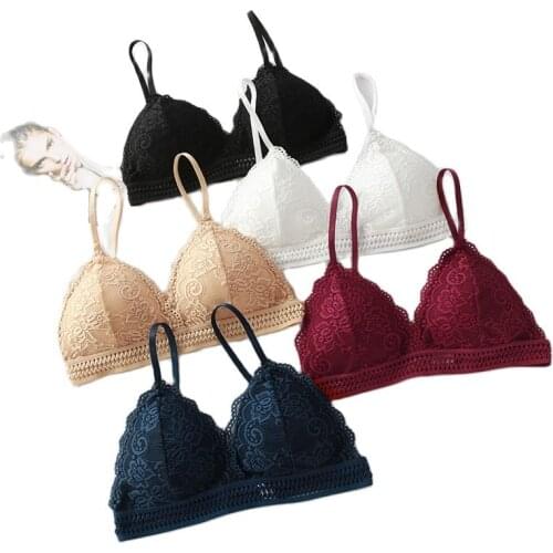 Beauty Back Bra Sexy Deep V-Neck Lace Cotton Tube Top Summer Women lingerie Tank Top Underwear