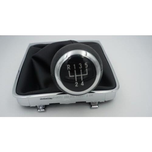 Fast shipping For For VW Passat B6 2006 2007 2008 2009 2010 2011 New 5 Speed Car Gear Shift Knob With Leather Boot 3C0711113