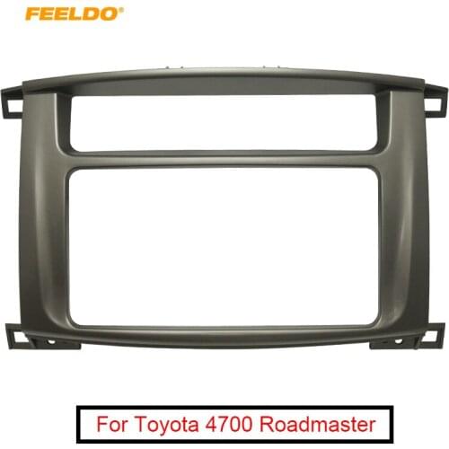 FEELDO Car 2DIN CD DVD Radio Fascia Frame for Toyota 4700 Roadmaster 2008 Mount Kit Adapter Trim Dashboard Panel 202*102mm