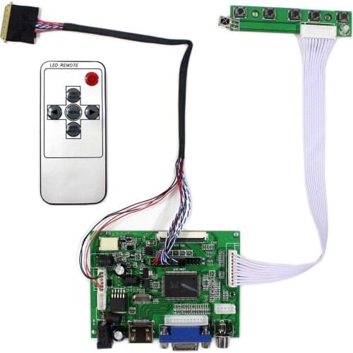 HD MI+VGA+2AV LCD Controller Board VS-TY2662-V1 Work for B101AW03 1024x600 LCD Screen