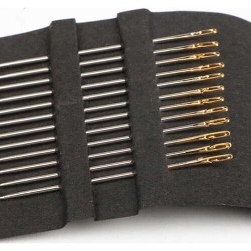 Hot 12PCS/Lot Darning Needles Stainless Steel Multi-Size Blind Needle Popular Side Opening DIY Sewing Needle Sewing High Quality