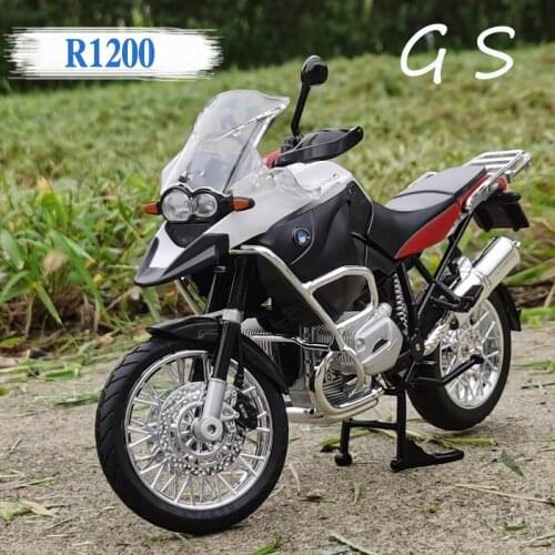 1:9 Diecast Motorcycle Model Toy BM R1200GS Shock Absorbers Off-road Vehicle Motorcycle Collection Model Gift