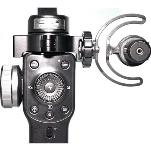 Aluminum Alloy Ring Clamp Compatible With Fill Light/Microphone/Extension Bracket/Monitor for Zhiyun Smooth 4 Gimbal Stabilizer