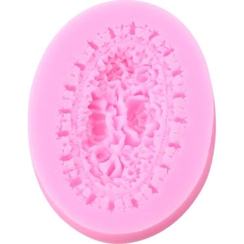 Creative Good Grade Silicone Roses Flowers Lace Soap Mould Wedding Cake Decorating Tools DIY Baking Fondant Silicone Mold