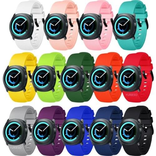 Soft Silicone watch band For Samsung Gear Sport 20mm Replacement Wristband Strap for Samsung Gear S2 Classic Lightweight fashion