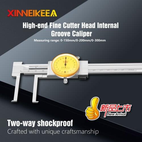 Stainless Steel Caliper High-end Boutique Measuring Tools Pointed Inner Hook Groove Caliper With Watch Caliper Measuring Tool