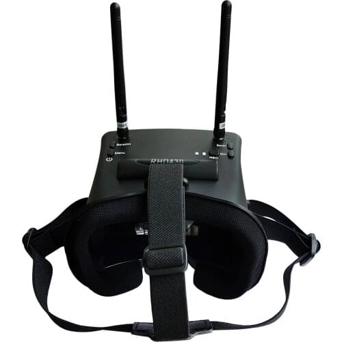 4.3Inch FPV Goggles 5.8G Dual Receiver Real-time Video Return With DVR 800x480 High Brightness LED SCREEN For RACING DRONE