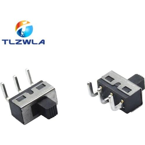 1000PCS SS12D11 Right Angle TOGGLE Switch 3PIN 1P2T Handle High 5MM PITCH 4.7MM Slide Switch SS12D06