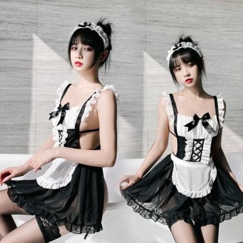 Sexy Maid Apron Lace Sex Suit Adult Game Uniform Sexy Underwear Cosplay Slutty Lingerie Japanese Sexy