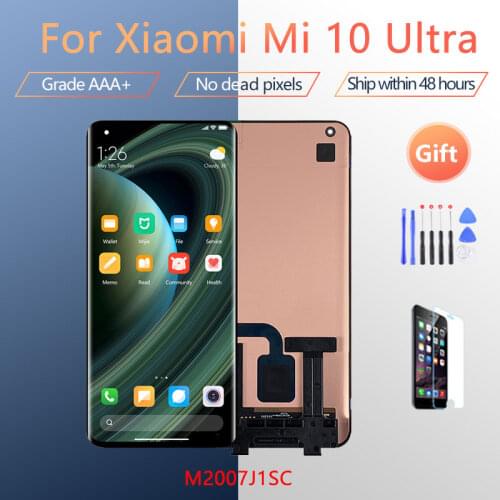 6.67" LCD Replacement For Xiaomi Mi 10 Ultra OLED Display Touch Screen Digitizer Assembly For M2007J1SC Model