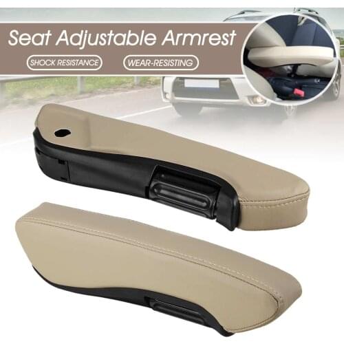 Universal Armrest Seat Adjustable Car Truck Center Console Arm Rest Support Interior Hand Rest Leather Car-Styling Parts