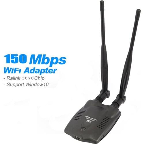 USB High-power Wifi Wireless Network Card Receiver, 2.4G Wireless Network WIFI Signal Receiver 300 Mbps