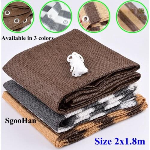 2X1.8m Hi-quality Anti-UV Sunshade Net Garden Outdoor Awning Balcony Succulent Plant Cover Shelter Sun Shading Net Shade Sail