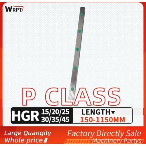 High precision P-class square linear guide rail 1PCS HGR15/20/25/30/35/45 Length=150MM-1150MM