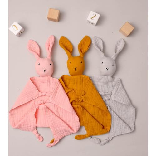 1 Pc Soft Newborn Sleeping Dolls Baby Handkerchief Absorbent Gauze Burp Cloth Soothe Appease Towel Bib Gift for Kids